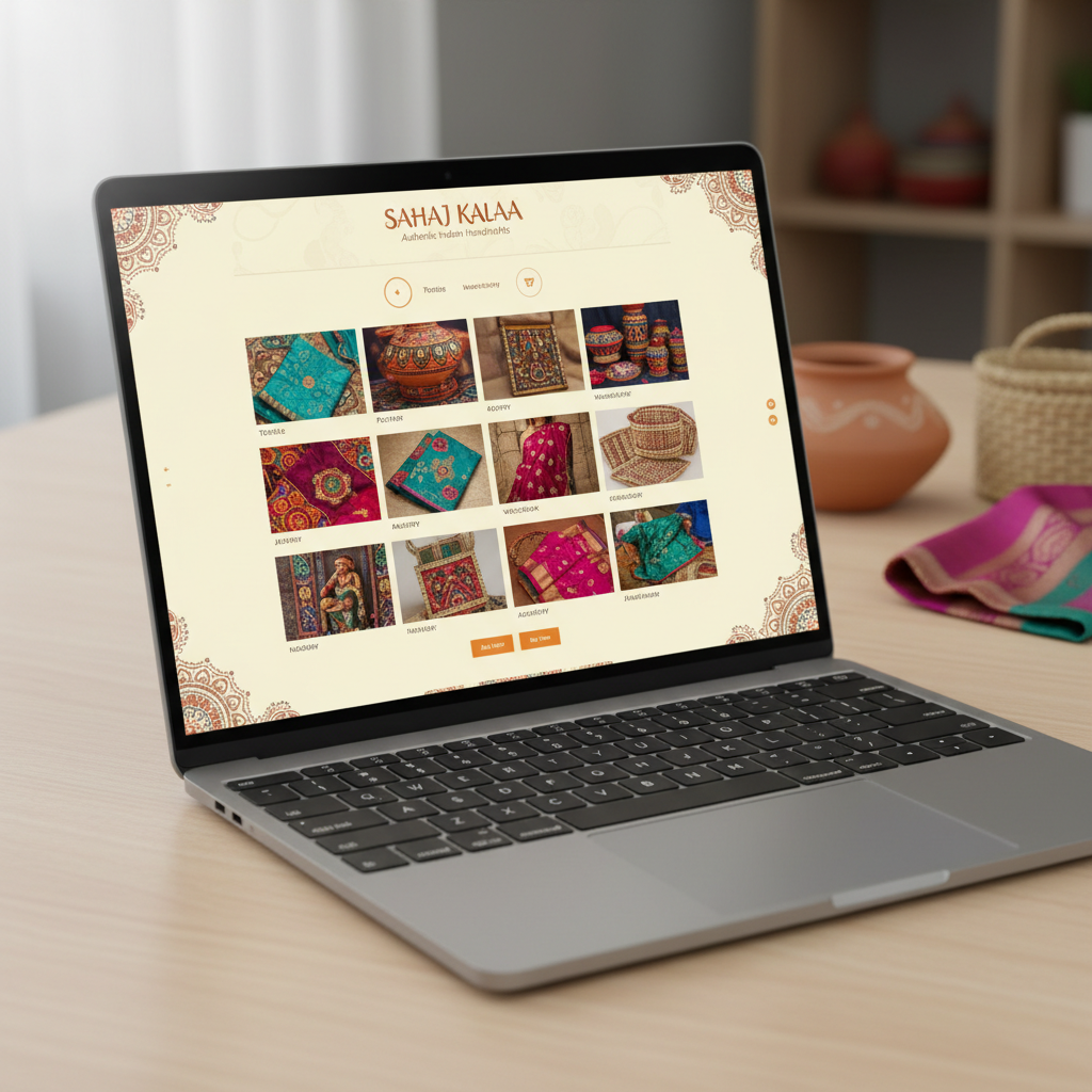 E-commerce platform celebrating Indian craftsmanship